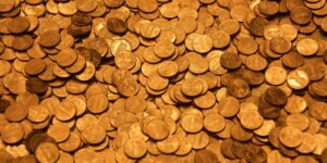 Coins to represent sunk costs